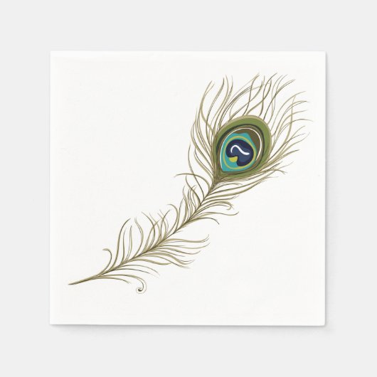 Peacock Feather Servet (Voorkant)