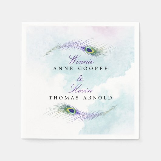 Peacock Feather Servet (Voorkant)