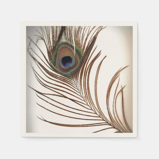 Peacock Feather Servetten (Voorkant)