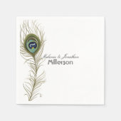 Peacock Feather Servetten (Voorkant)