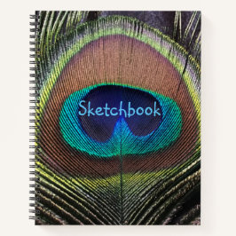 Peacock Feather Sketchbook Notitieboek