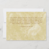 Peacock Feather Specialized Wedding Invitation Kaart (Achterkant)