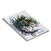 Peacock Feather Spiral notebook Notitieboek (Rechterzijde)