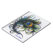 Peacock Feather Spiral notebook Notitieboek (Linkerzijde)