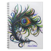 Peacock Feather Spiral notebook Notitieboek (Voorkant)