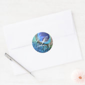 Peacock Feather Sticker (Envelop)