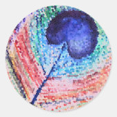 Peacock Feather Sticker (Voorkant)