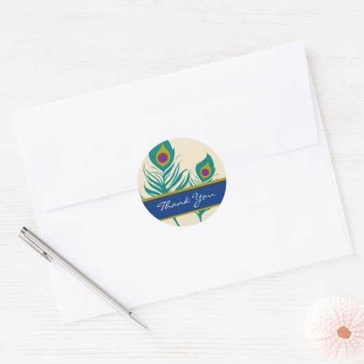Peacock Feather Stickers (Envelop)