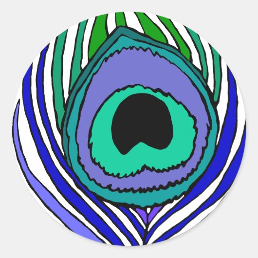 Peacock Feather Stickers (Voorkant)