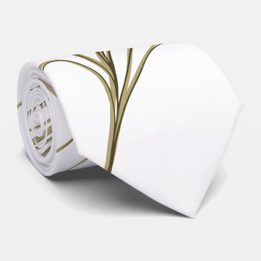 Peacock Feather Stropdas (Opgerold)