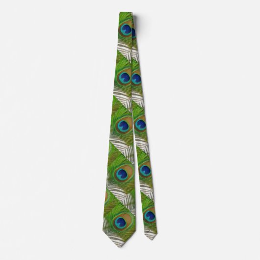 Peacock Feather Stropdas (Voorkant)