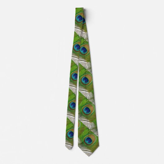 Peacock Feather Stropdas (Achterkant)