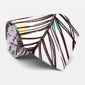 Peacock Feather Stropdas (Opgerold)