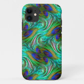 Peacock Feather Swirl Pattern iPhone 5 Hoesje (Achterkant)