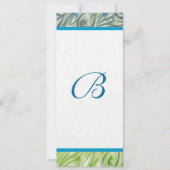 Peacock Feather Swirls Weddenschap Kaart (Voorkant)