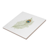 Peacock Feather Tegeltje (Zijkant)