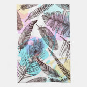 Peacock Feather Theedoek (Verticaal)