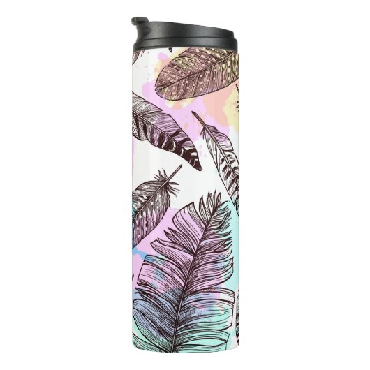 Peacock Feather Thermosbeker (Geroteerd rechts)