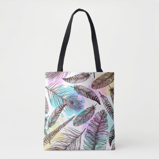 Peacock Feather Tote Bag (Voorkant)