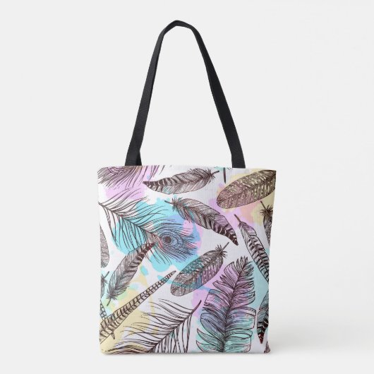 Peacock Feather Tote Bag (Achterkant)