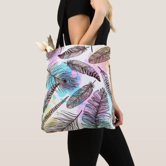Peacock Feather Tote Bag (Dichtbij)