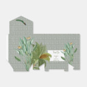  Peacock Feather Tropical Greenery Wedding Bedankdoosjes (Uitgevouwen)