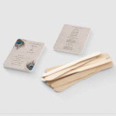 Peacock Feather Trouwprogramma Handwaaier (Niet-gemonteerd)