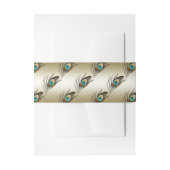 Peacock Feather Uitnodigingen Wikkel (Voorkant Voorbeeld)