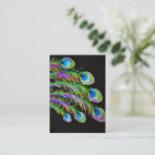 Peacock Feather Visitekaartje Set 996 (Staand voorkant)