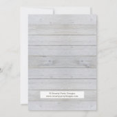 Peacock Feather Vrijgezellenfeest Brunch Uitnodigi Kaart (Achterkant)