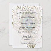Peacock Feather Wedding Kaart (Voorkant)
