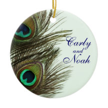 Peacock Feather  Wedding Ornament