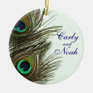 Peacock Feather  Wedding Ornament