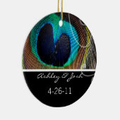 Peacock Feather Wedding Ornament (Rechts)