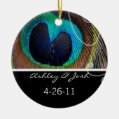 Peacock Feather Wedding Ornament (Voorkant)