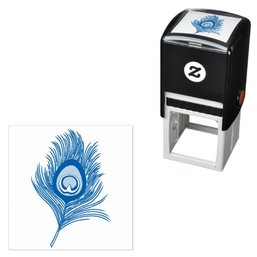 Peacock Feather Zelfinktende Stempel (In situ)