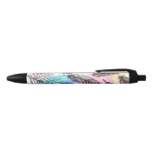Peacock Feather Zwarte Inkt Pen (Bovenkant)