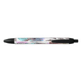 Peacock Feather Zwarte Inkt Pen (Achterkant)