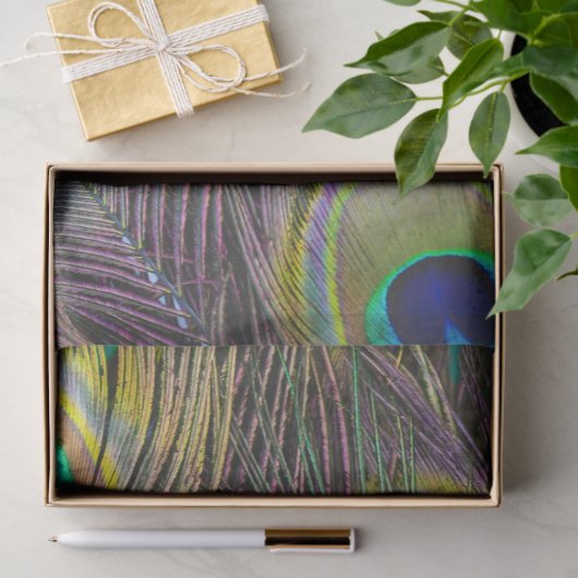Peacock Feathers 1 debetpapier Tissuepapier (Geschenk)