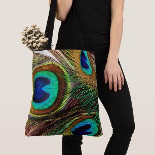 Peacock Feathers 2&4 Tote Bag