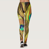 Peacock Feathers 2 Leggings (Achterkant)