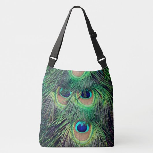 Peacock Feathers 3&5 Crossbody Tas (Voorkant)