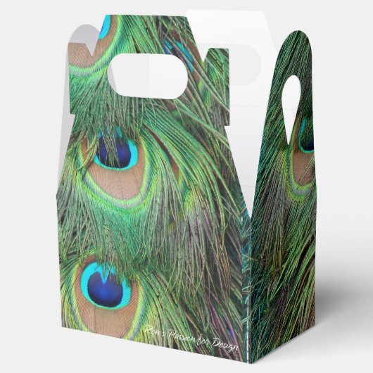 Peacock Feathers 3 Bedankdoosjes (Geopend)