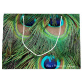 Peacock Feathers 3 Large Cadeautasje (Voorkant)