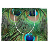 Peacock Feathers 3 Large Cadeautasje (Achterkant)