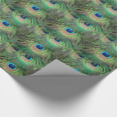 Peacock Feathers 3 Verpakkingspapier Cadeaupapier (Hoek)