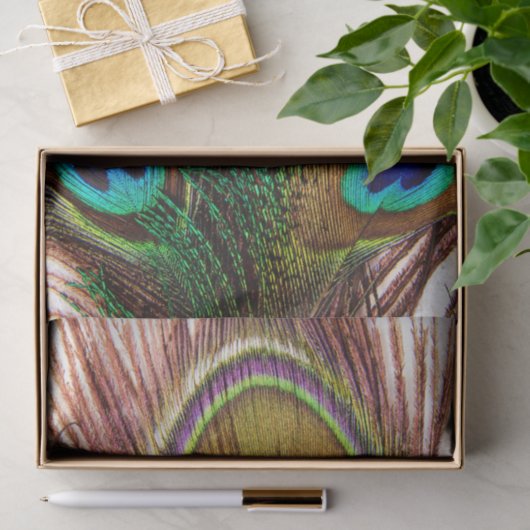 Peacock Feathers 4 Weefselpapier Tissuepapier (Geschenk)