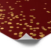 Peacock Feathers 50ste bruiloft Jubileum Poster (Hoek)