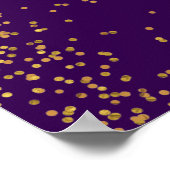 Peacock Feathers 50ste bruiloft Jubileum Poster (Hoek)