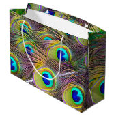 Peacock Feathers 5 Groot Cadeauzakje (Achterkant Gekanteld)
